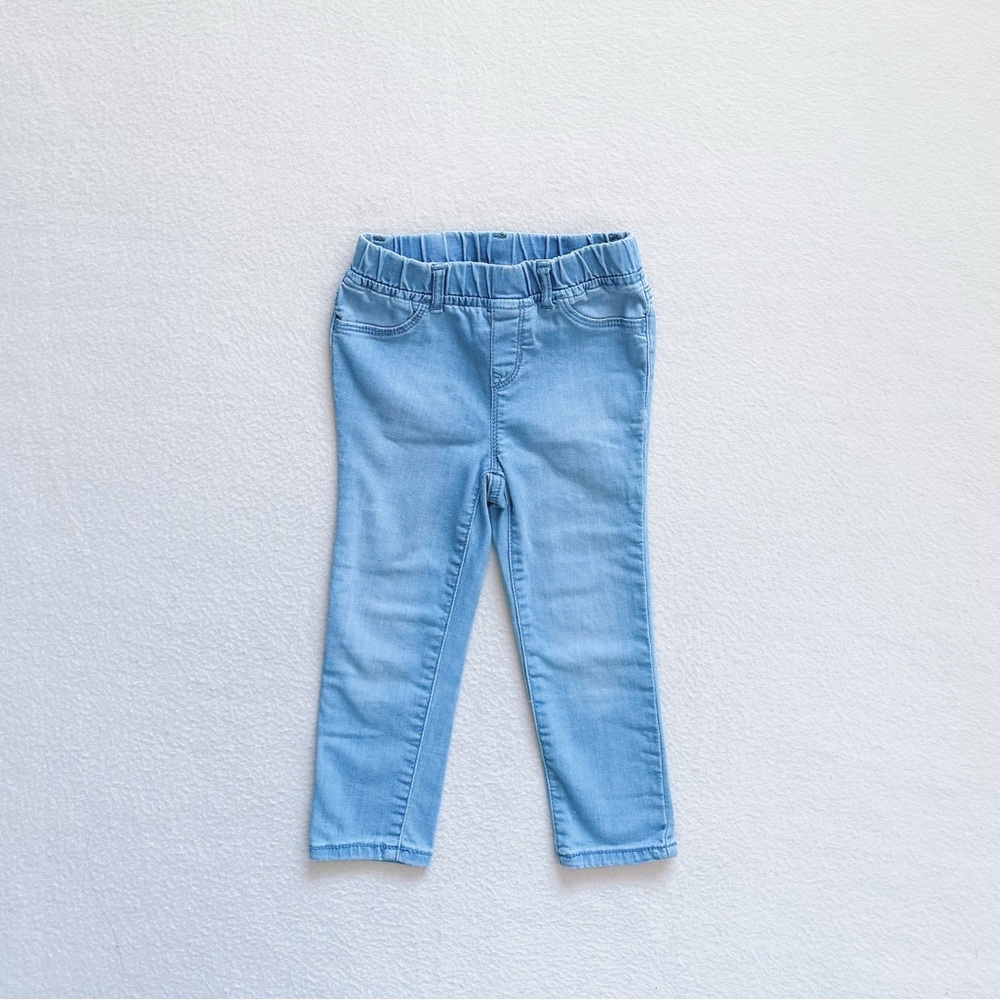Gap Toddler Girl Light Wash Denim Jegging Crop Pull On Jeans Cotton 4T 105cm